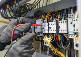 An image of a electrical installation circuit board